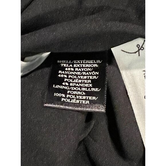 Ann‎ Taylor Collarless Black Blazer Size 4 - Picture 5 of 6